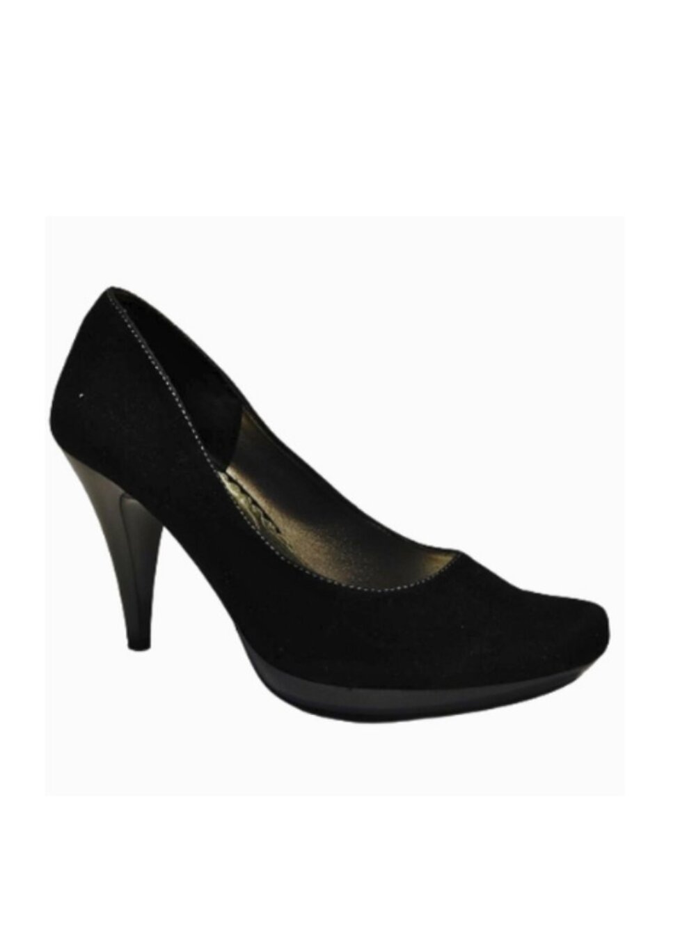 Design International Women’s Black Suede Platform Pumps Heels Size 38 / US 8.5